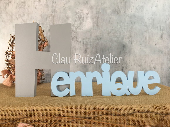 Letras Decorativas em MDF PERSONALIZADO 18cm