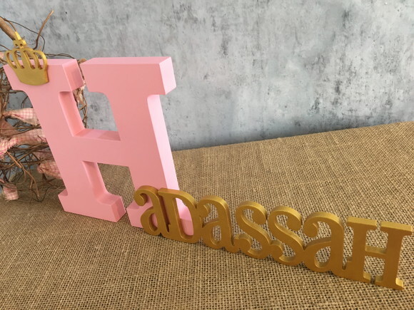 Letras Decorativas em MDF PERSONALIZADO 18cm