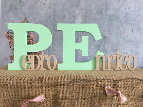 Letras Decorativas em MDF PERSONALIZADO 18cm