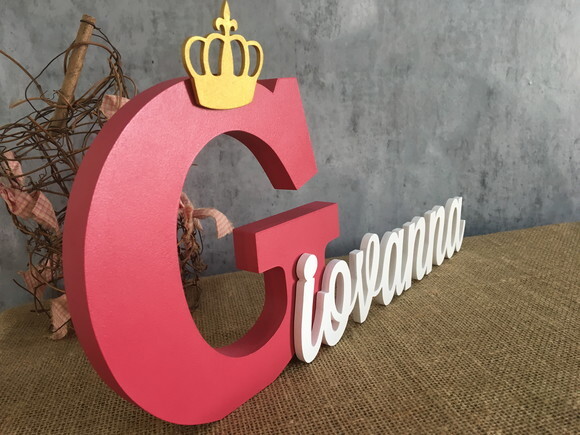 Letras Decorativas em MDF PERSONALIZADO 18cm