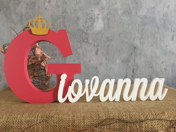 Letras Decorativas em MDF PERSONALIZADO 18cm