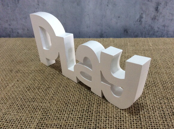 Letras Decorativas em MDF Play