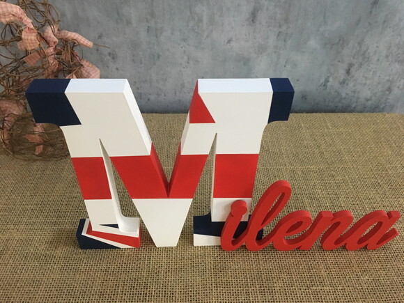 Letras Decorativas em MDF PERSONALIZADO 18cm REINO UNIDO