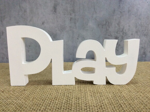 Letras Decorativas em MDF Play