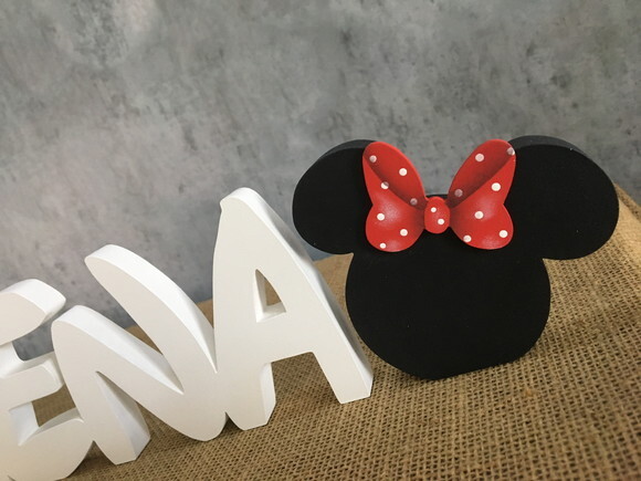 Letras Decorativas Festa Disney MInnie