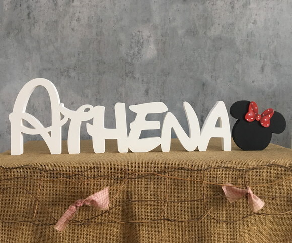 Letras Decorativas Festa Disney MInnie