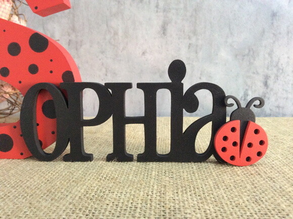Letras Decorativas Joaninha