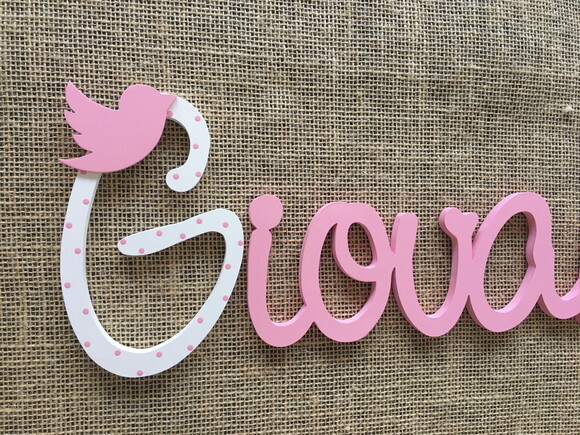 Letras Decorativas Nome de Parede
