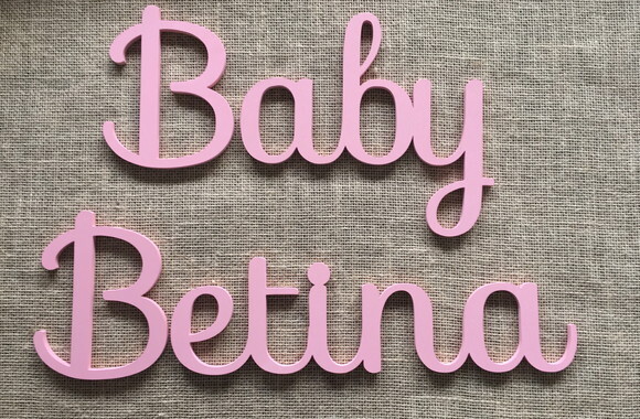 Letras Decorativas Nome De Parede