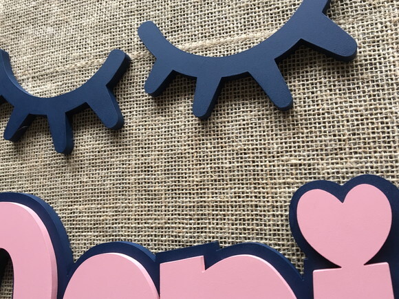 Letras Decorativas Nome De Parede + Sleepy Eyes