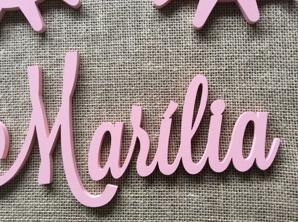 Letras Decorativas Nome De Parede + Sleepy Eyes
