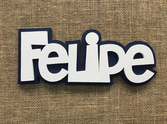 Letras Decorativas Nome de Parede Linha Sb
