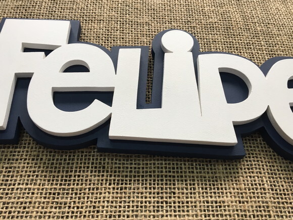 Letras Decorativas Nome de Parede Linha Sb
