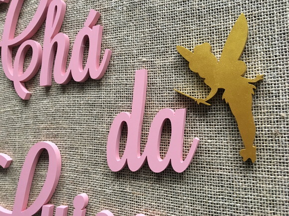 Letras Decorativas Nome De Parede TINKER BELL
