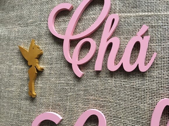Letras Decorativas Nome De Parede TINKER BELL