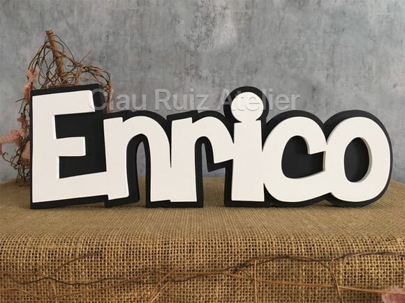 Letras Decorativas Nomes Sobreposição