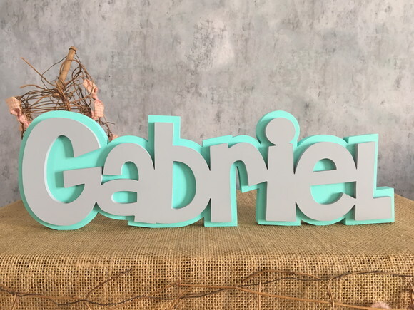 Letras Decorativas Nomes Sobreposição