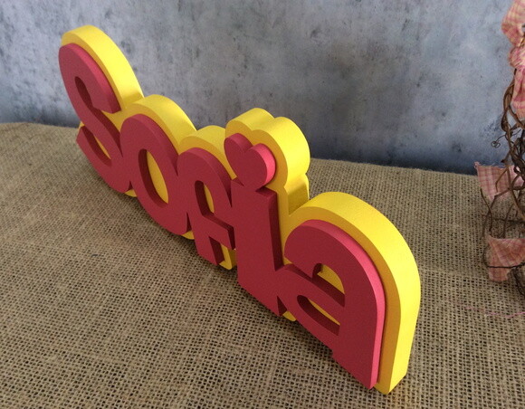 Letras Decorativas Nomes Sobreposição