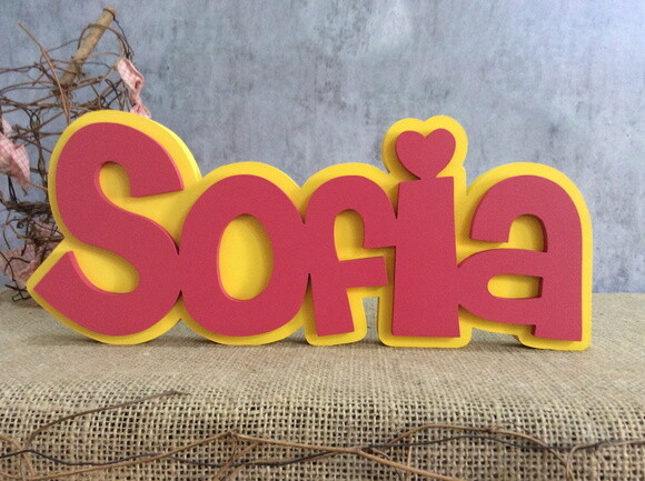 Letras Decorativas Nomes Sobreposição