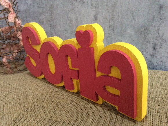 Letras Decorativas Nomes Sobreposição