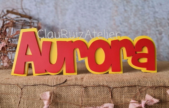Letras Decorativas Nomes Sobreposição TURMA DA MÔNICA