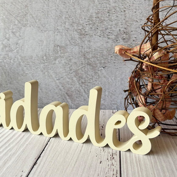 Linha Cursiva -letras Decorativas em mdf Palavras