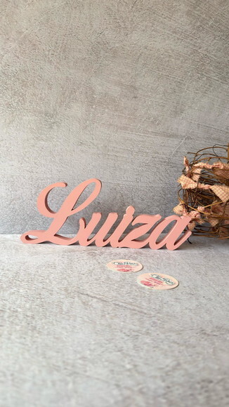 Linha Cursiva -letras Decorativas em mdf Quarto de Bebê