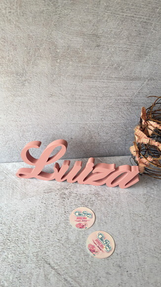 Linha Cursiva -letras Decorativas em mdf Quarto de Bebê