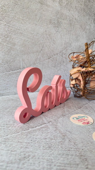 Linha Cursiva -letras Decorativas em mdf Quarto de Bebê