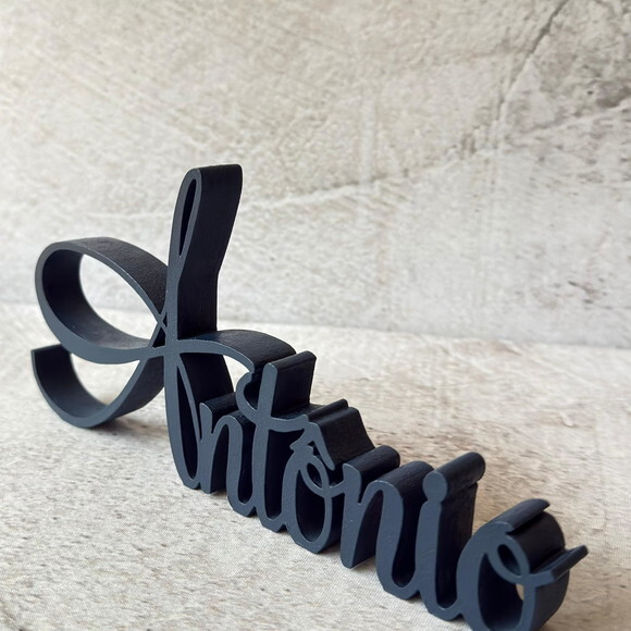 Linha Cursiva -letras Decorativas em mdf Quarto de Bebê