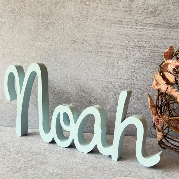 Linha Cursiva -letras Decorativas em mdf Quarto de Bebê