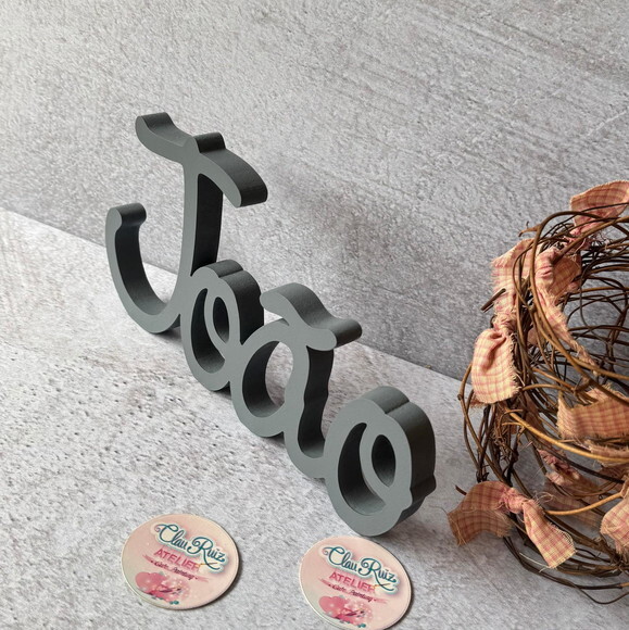 Linha Cursiva -letras Decorativas em mdf Quarto de Bebê