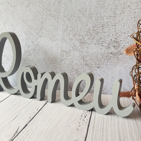 Linha Cursiva -letras Decorativas em mdf Quarto de Bebê