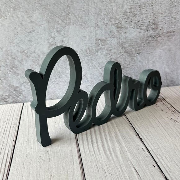 Linha Cursiva -letras Decorativas em mdf Quarto de Bebê
