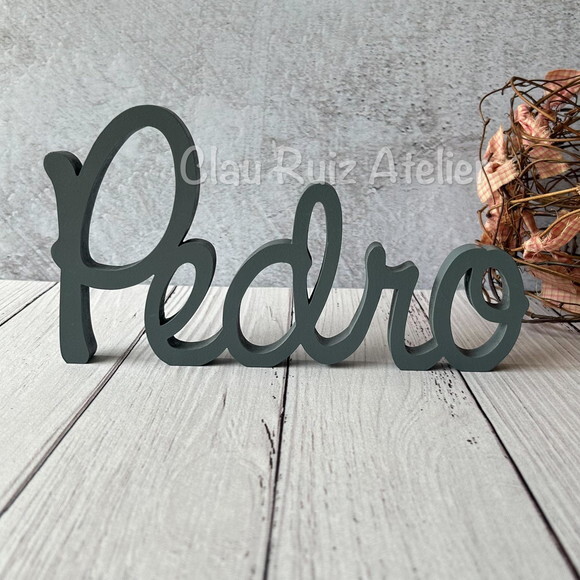Linha Cursiva -letras Decorativas em mdf Quarto de Bebê
