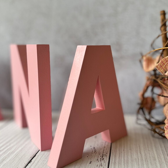 Linha Letra de Forma em mdf Quarto de Bebê