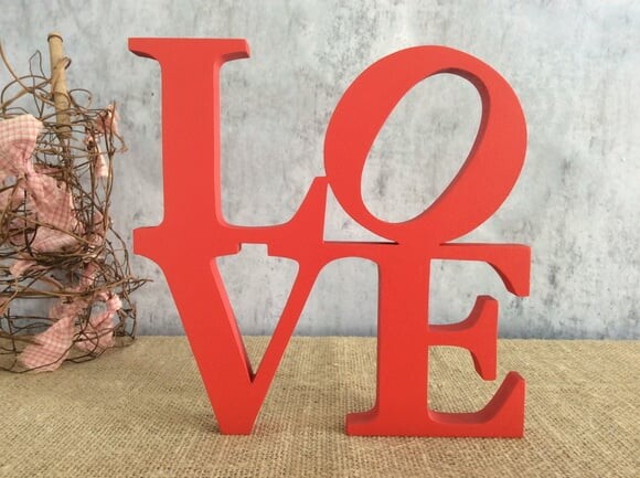 LOVE New York letras decorativas de MDF