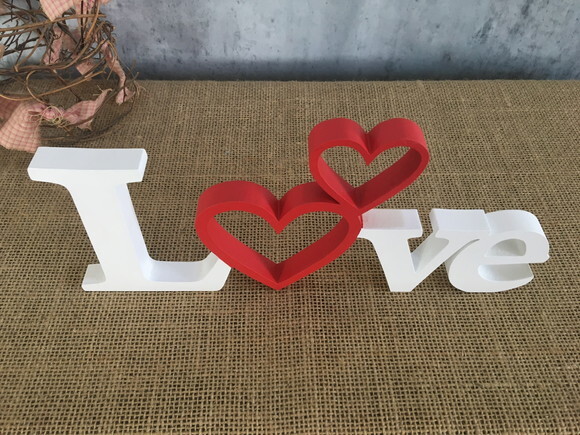 Love -letras Decorativas de mdf