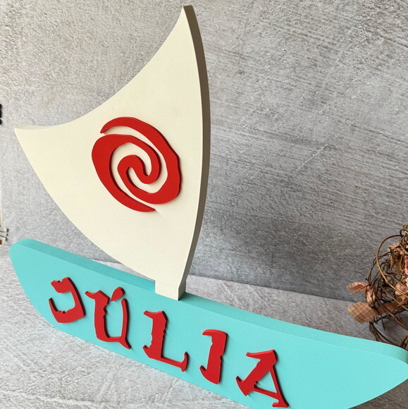 Moana Barco Personalizado
