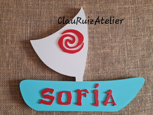 MOANA BARCO PERSONALIZADO