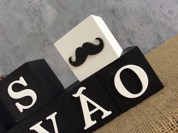 Cubos Decorativos Personalizados com  Nome do Bebê em MDF - Tema