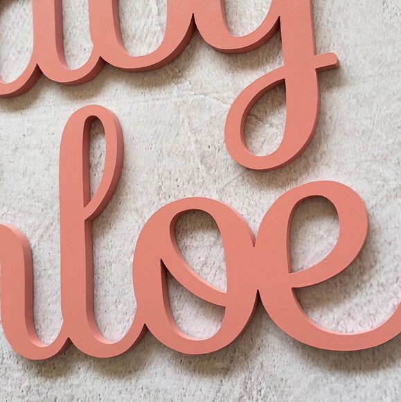 Nome de Parede em mdf - Decoração Bebê e Infantil