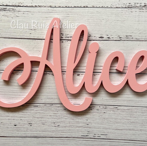 Nome de Parede em mdf - Decoração Bebê e Infantil