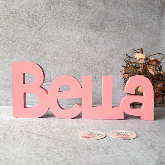 Nome em MDF Personalizado para Quarto de Bebê Letras Decorativas