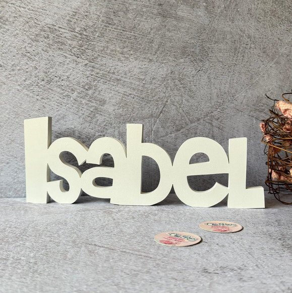 Nome em mdf - Linha Ch - Decoração Bebê e Infantil