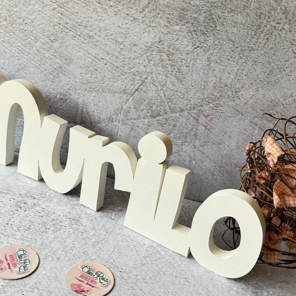 Nome em mdf - Linha Ch - Decoração Bebê e Infantil