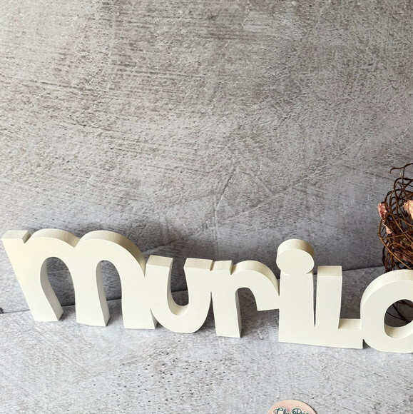Nome em mdf - Linha Ch - Decoração Bebê e Infantil