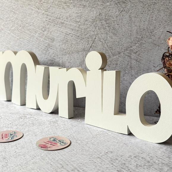 Nome em mdf - Linha Ch - Decoração Bebê e Infantil