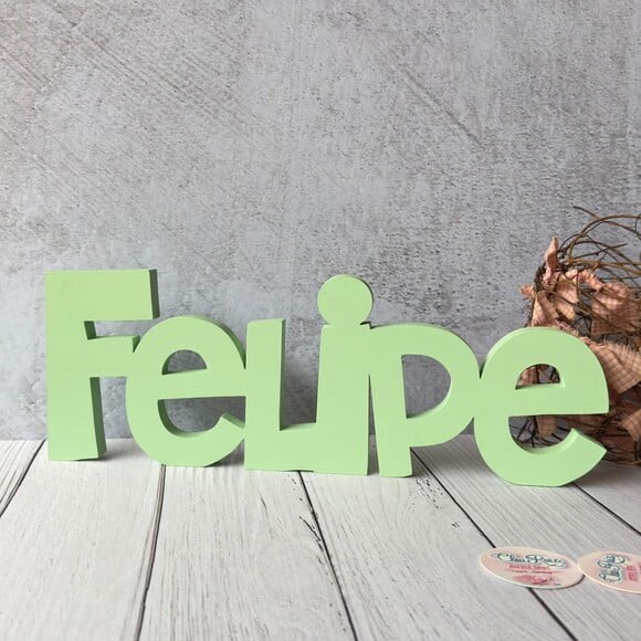 Nome em mdf - Linha Ch - Decoração Bebê e Infantil