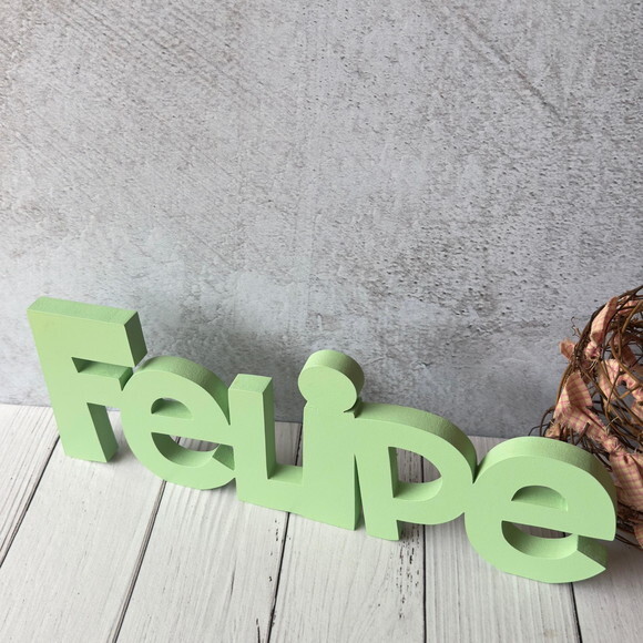 Nome em mdf - Linha Ch - Decoração Bebê e Infantil